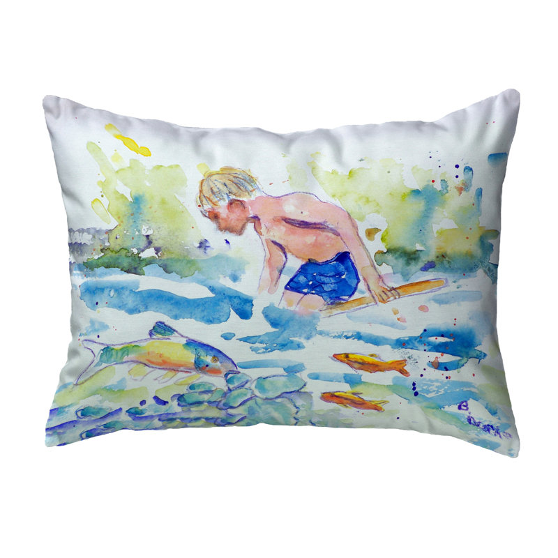 Coussin intérieur / extérieur Boy and Fish