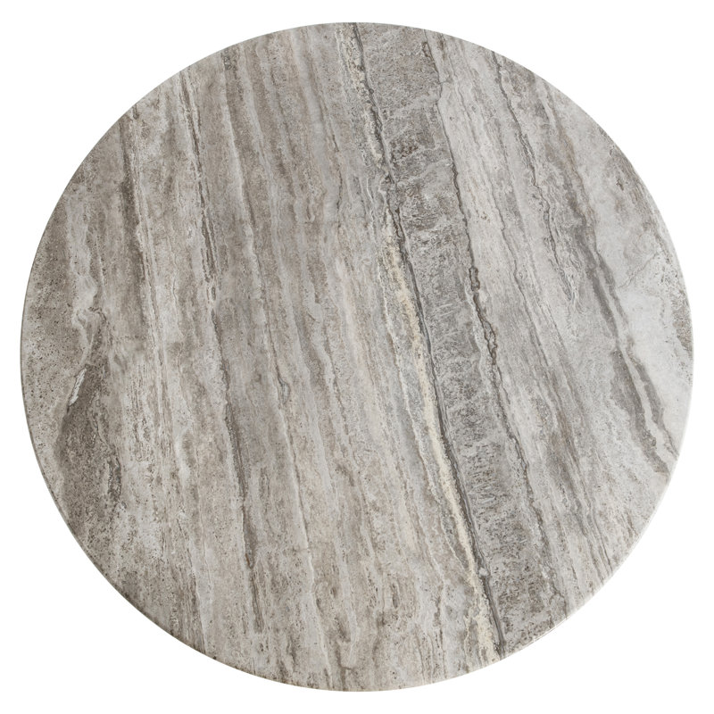 Equis 60" Stone Pedestal Dining Table