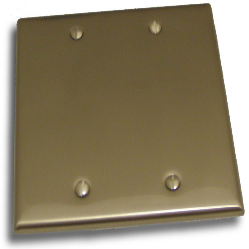 Plaque murale vide, Nickel satiné