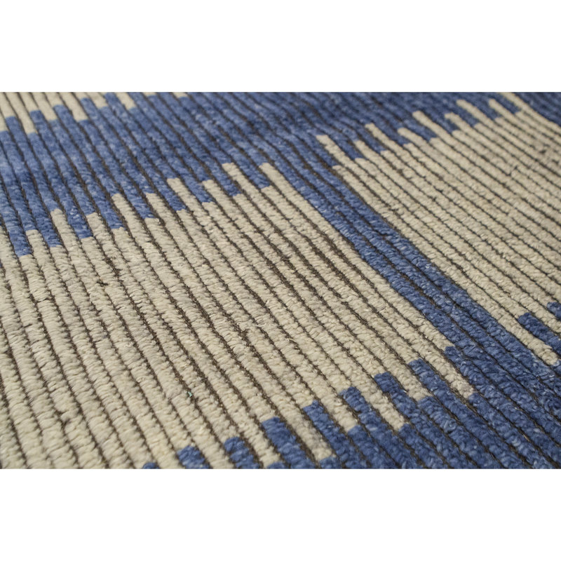 Moroccan Wool Floral Area Rug, Rectangle 8' x 10'