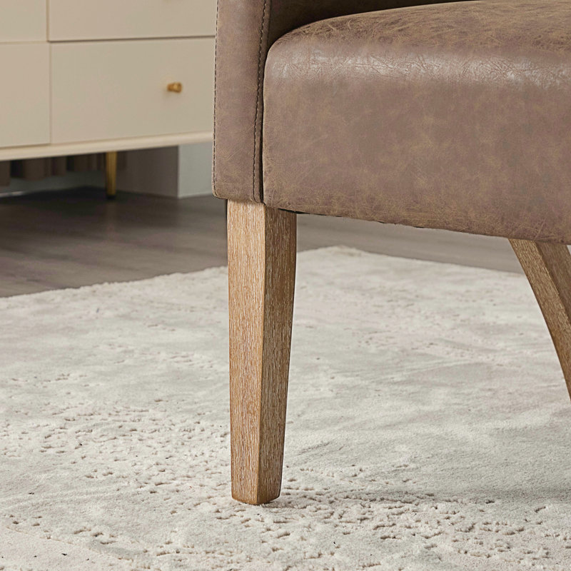 Chaise rembourrée en polyuréthane, Café