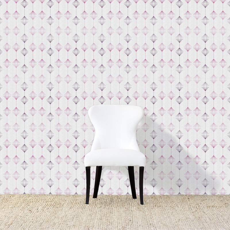 Jumping Geometric Wallpaper, Purple