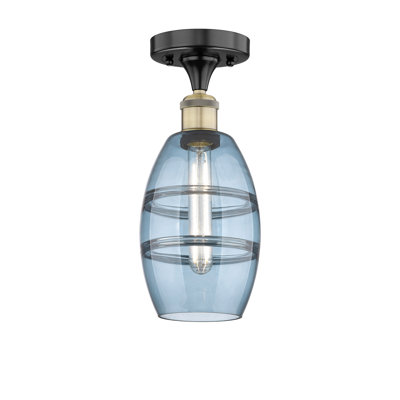 Plafonnier semi-encastré 1 lumière Edison - Abiagael