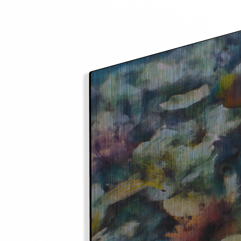  «Sea Life 1» par Alonzo Saunders, art mural en métal, 24 po x 24 po, H 24 po x l 24 po
