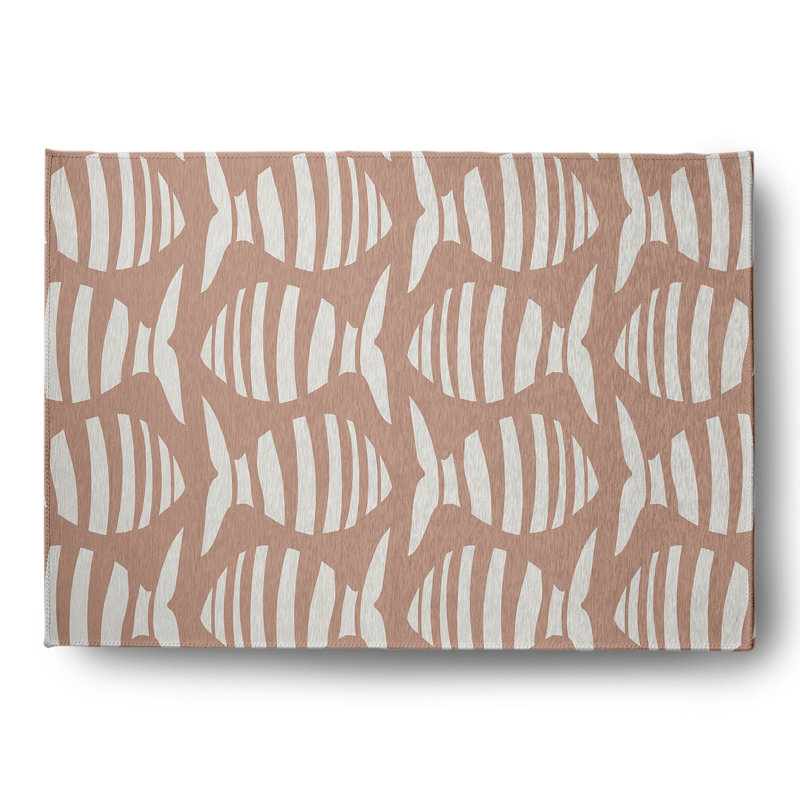 Maebel Chenille Animal Print Indoor / Outdoor Rug, Rectangle 5' x 7'