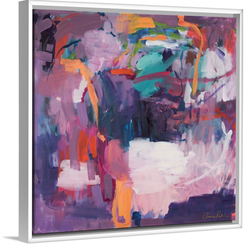 Print, White Framed, 38" H x 38" W x 1.75" D