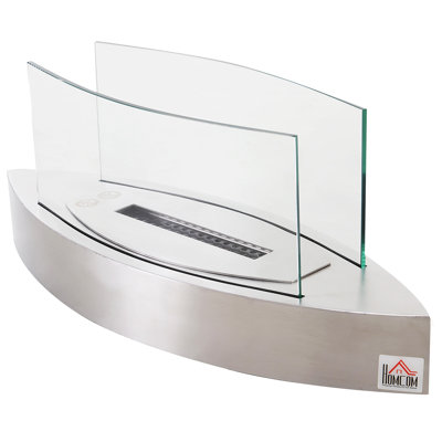 Metal Bio-Ethanol Outdoor Tabletop Fireplace with Flame Guard