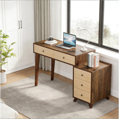 Bureau d'écriture avec tiroirs, bureau d'ordinateur, bureau d'ordinateur