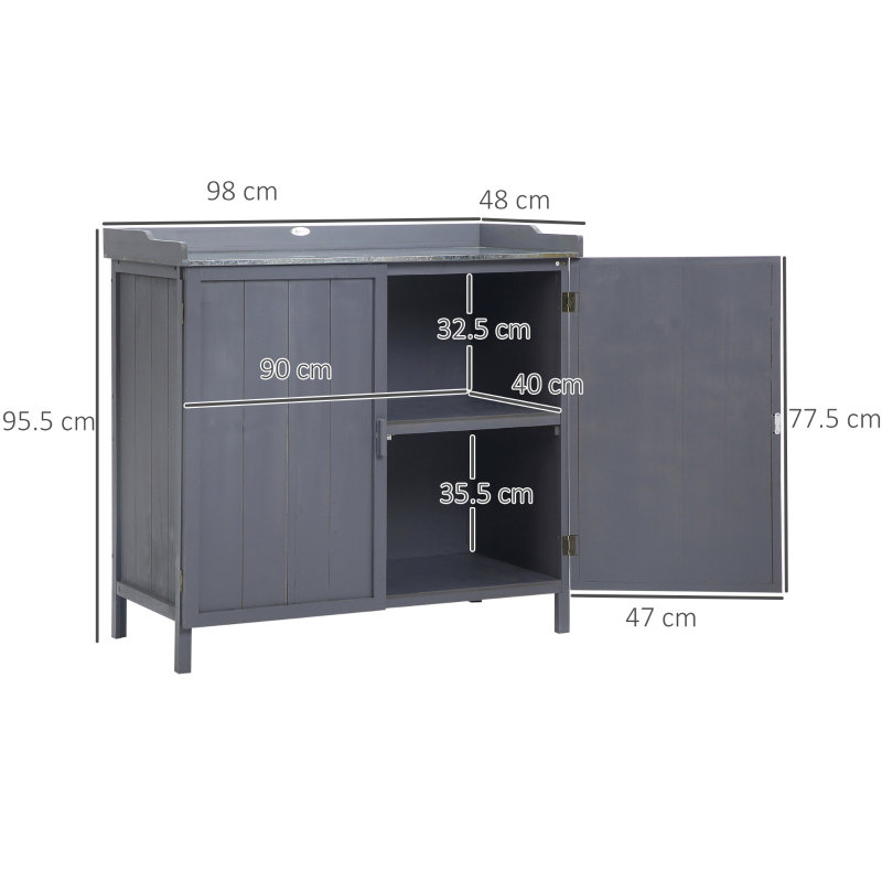 Solid Wood Potting Bench