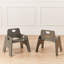 Chaise pour tout-petit empilable en bois ECR4Kids, 6 po, meubles Montessori, paquet de 2-100511057-100511058
