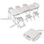 6 - Person Patio Dining Set Rectangular Table