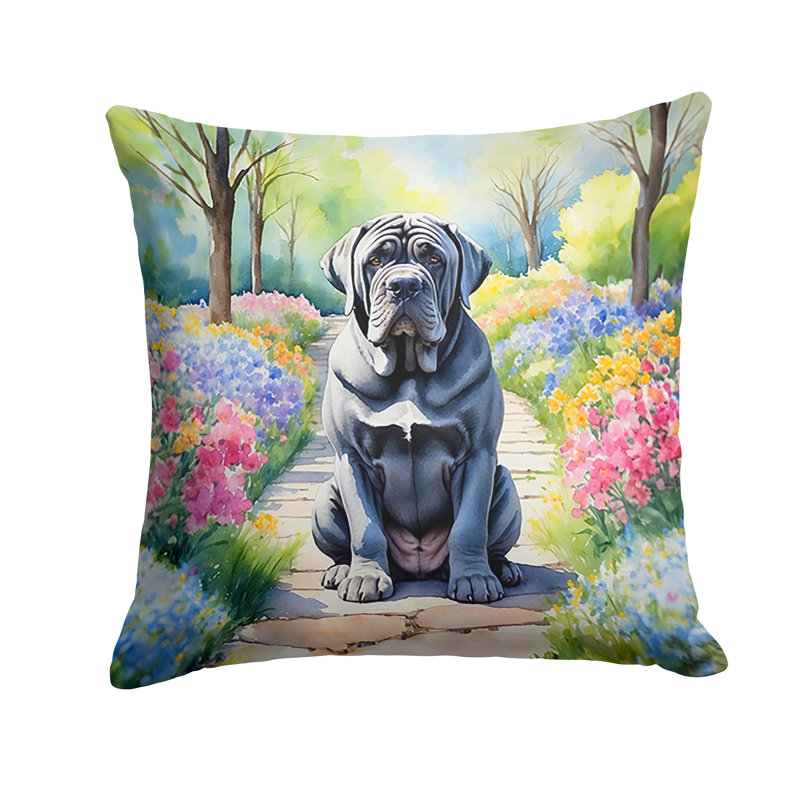 Coussin décoratif intérieur / extérieur Spring Path, H 14 po x l 14 po