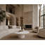 Jade Medium Coffee Table with Calacata Marble
