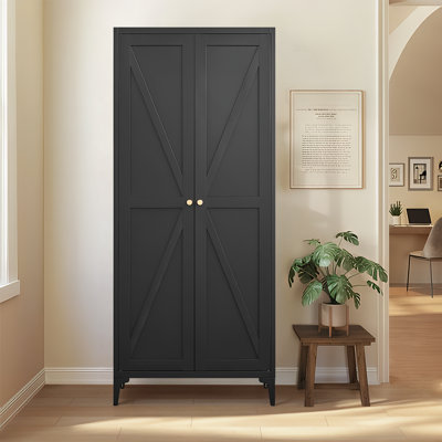 Versatile Kitchen Pantry Cabinet With Adjustable Shelving And Secure Magnetic Closure