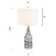 Korando 29" Standard Gray Glass Table Lamp Set