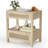 Fernwood Rattan Nightstand with Double Drawer