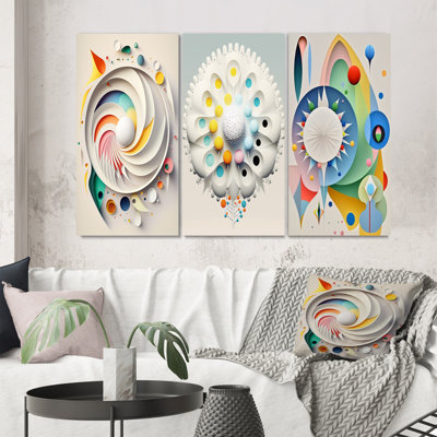 " Metamorphosis Geometry Of Awakening II " 3 - Pieces