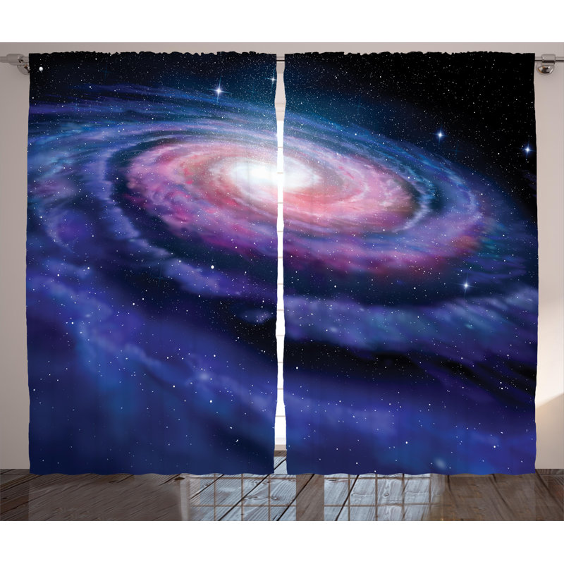 Cayton Semi Sheer Curtain Pair, 54" W x 96" L
