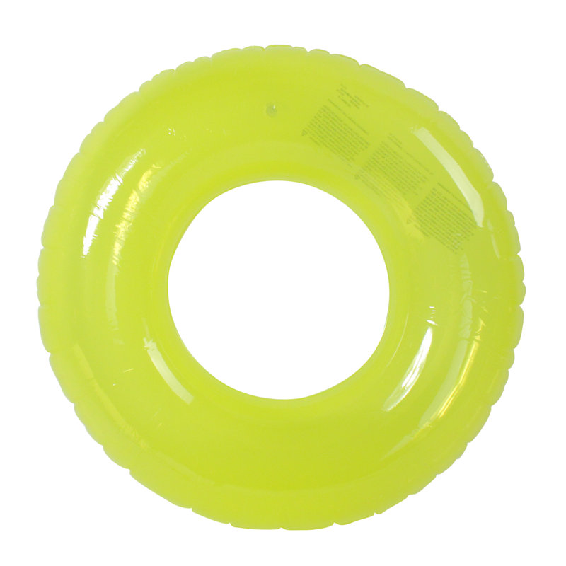 Flotteur gonflable pour piscine avec anneau de bain - 30 po - Jaune