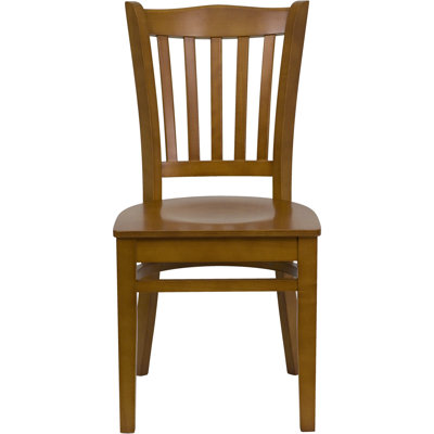 Orlison Vertical Slat Back Wooden Restaurant Chair