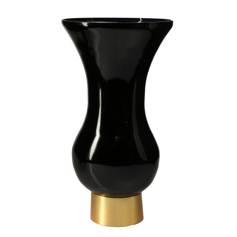 Beeler Glass Table Vase, Black