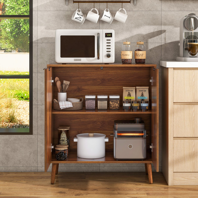 Buffet et armoire à buffet, armoire à buffet cannelée, table de buffet de cuisine, crédence de rangement pour salle à manger, 31,5 po x 15,8 po x 34,7 po