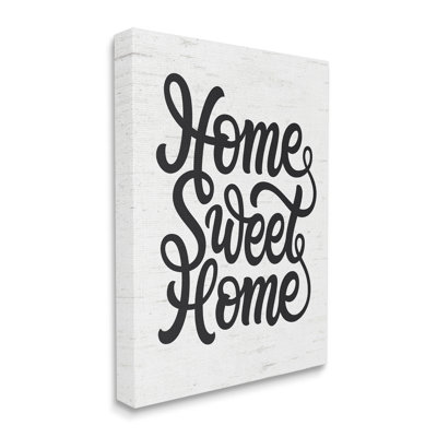 " Minimal Home Sweet Home Light Worn Pattern " by Lettered And Lined