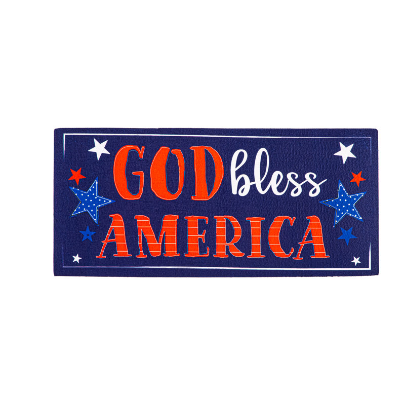 Tapis Shondel patriotique God Bless America Sassafras