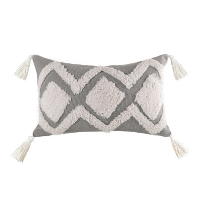 Boho Woven Tufted Decorative Throw Pillow Cover & Insert