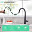 Robinet de cuisine extractible noir