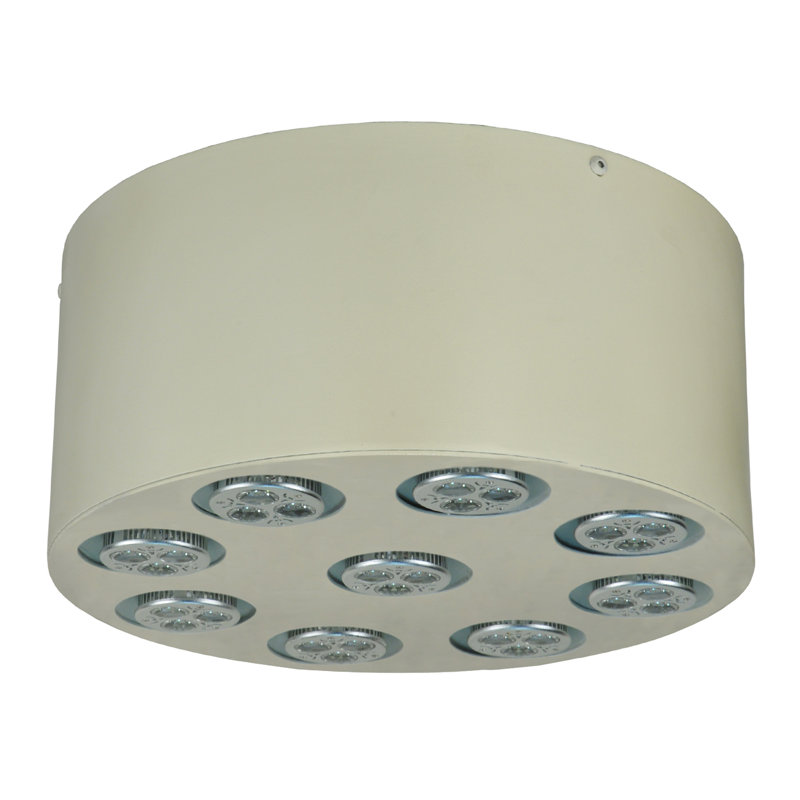 Plafonnier encastré simple 12 po 9 lumières
