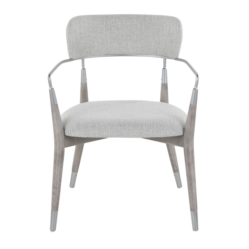 Chaise rembourrée Eatons, Gris/argent, Gris clair