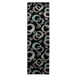 Carina Oriental Black/Seaglass Area Rug