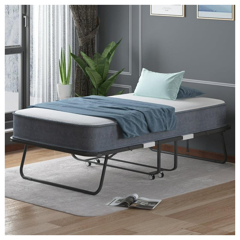 Pickrell 46" W/38'' W Folding Bed with 5''H Mattress Included, Twin XL