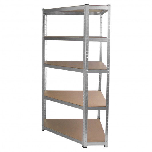 90cm W Height -Adjustable, Silver, 180cm H x 90cm W x 30cm D