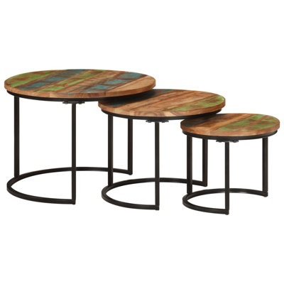 Turi Frame 3 Nesting Tables Coffee Table with Storage