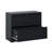 Black Metal Filing Cabinet With 2 Drawers And Lock, For Office Setup, Fits Various File Sizes High-Security 2 Cabinet, Black, Workspace, Different-301103494