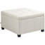 Repose-pieds de rangement capitonné en tissu avec couvercle de siège rabattable HOMcom (y compris le repose-pieds)-1864517542