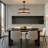 Modern 6-Light Dimmable Drum Crystal Chandelier