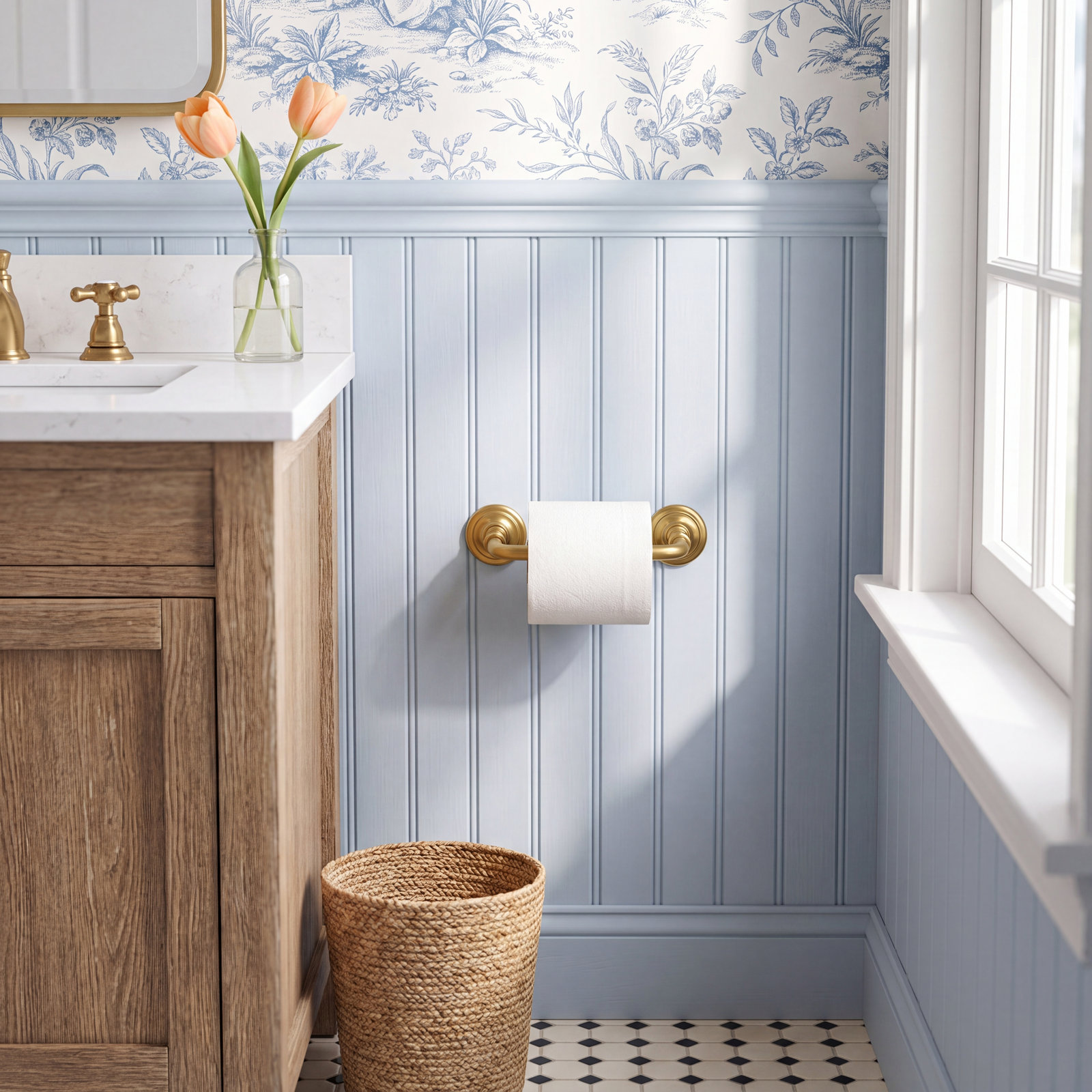 Artifacts Pivoting Toilet Paper Holder, Vibrant Brushed Moderne Brass