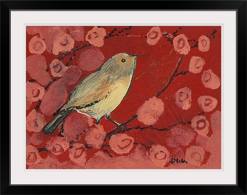 «Nolani parmi les cerisiers en fleurs» - reproduction, H 18 po x l 24 po x P 1,25 po, Toile