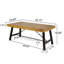Table basse d'extérieur rustique
