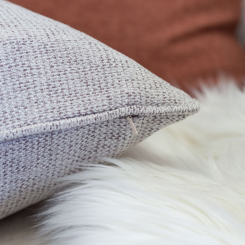 Reversible Throw Pillow, Beige
