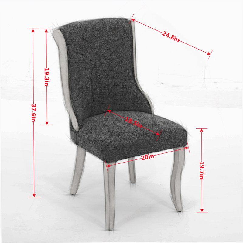Chaises de salle à manger Snow, Gris
