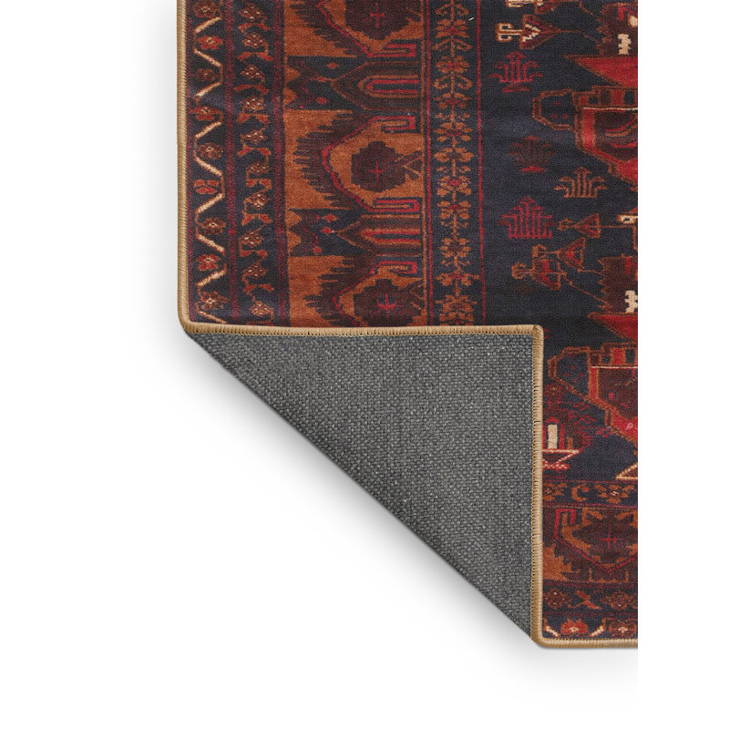 Tapis brun Southwestern, Rectangle 5 pi x 7 pi
