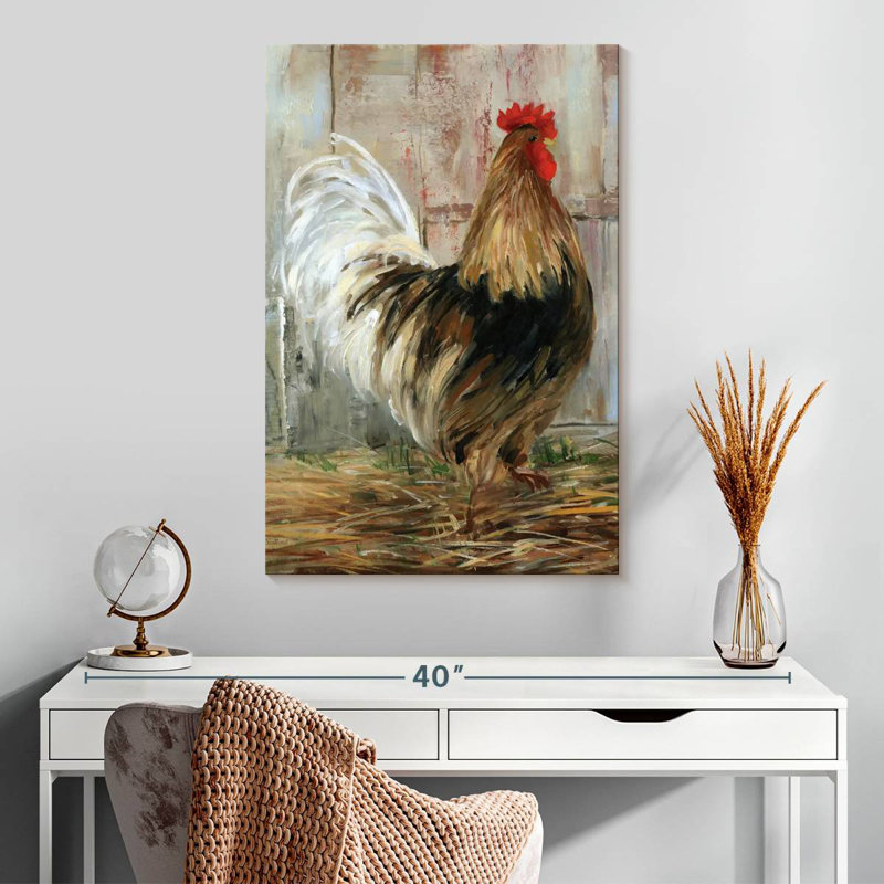 Brampt Farmhouse Rooster Profile, 30" H x 20" W