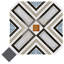 Décalcomanie octogonale vaudoise vaudoise avec tacos 7-7 / 8 po X 7-7 / 8 po Carreau de porcelaine pour plancher et mur-112730134