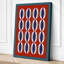 Striped Grid Study Geometric - Wrapped Canvas-311405904-311405910