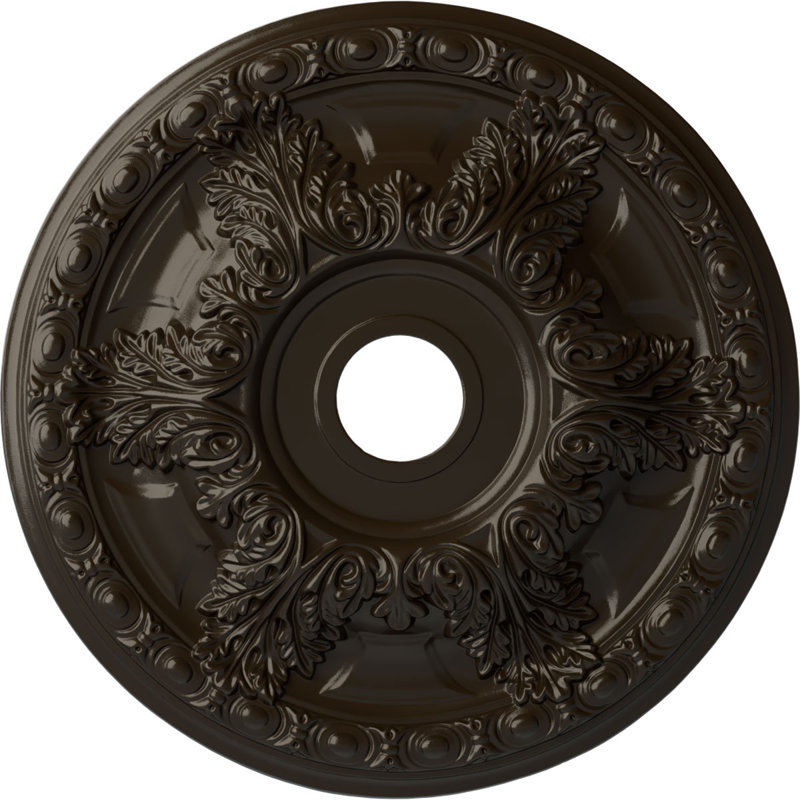 Médaillon de plafond H 2 1/2 po x l 23 3/8 po x P 2 1/2 po Granada, Pierre de foyer, H 23,38 po x l 23,38 po x P 2,5 po