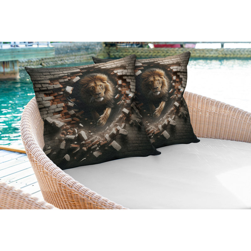 Fabric Reversible Throw Pillow, Rectangle, 16"H x 36"W